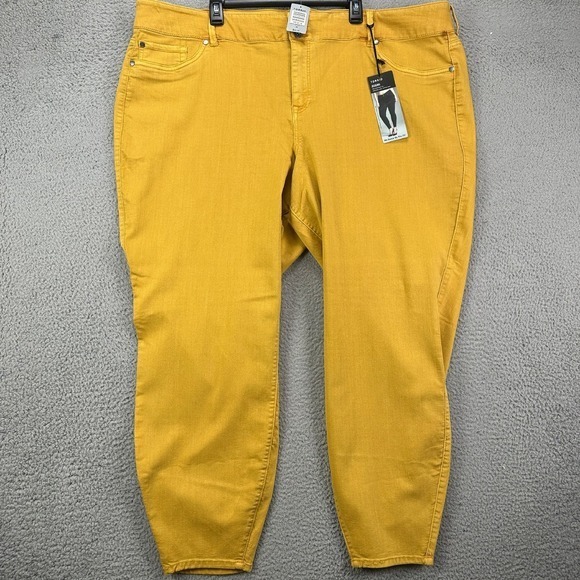 Torrid Jegging Jeans Womens 30T Tall Mineral Yellow Skinny Fit Stretch Denim NEW